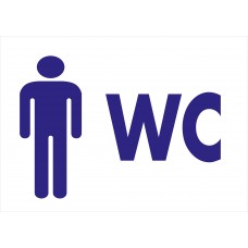 WC (Erkek) - İkaz Levhası 