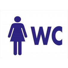 WC (Kadın) - İkaz Levhası 