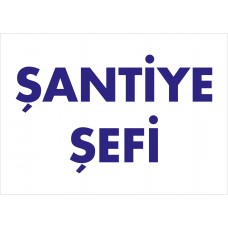  Şantiye Şefi