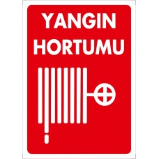 Yangın Hortumu  Uyarı - İkaz Levhası
