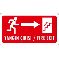 Yangın Çıkışı (Sağ) - İkaz Levhası