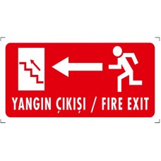  Yangın Çıkışı (Sol) - İkaz Levhası