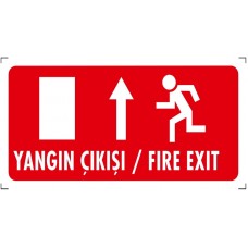  Yangın Çıkışı (Yukarı) - İkaz Levhası