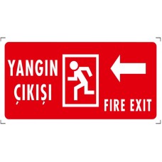  Yangın Çıkışı (Sol) - İkaz Levhası