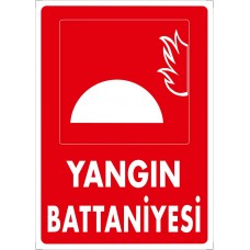 Yangın Battaniyesi Uyarı - İkaz Levhası