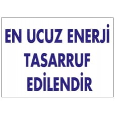 En Ucuz Enerji Tasarruf Edilendir