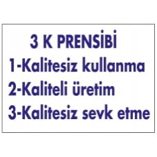  3 K Prensibi 